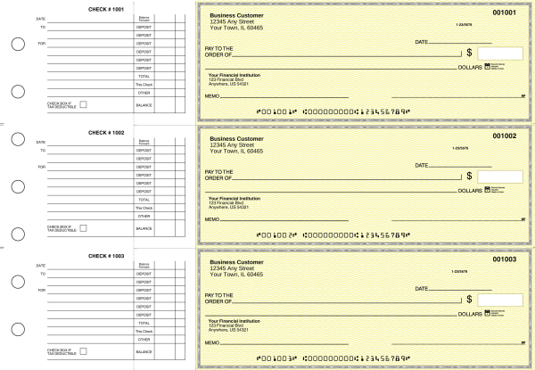 Yellow Safety Accounts Payable Business Checks