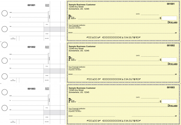 Yellow Safety Standard Disbursement Business Checks