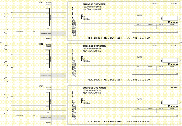 Yellow Knit Invoice Business Checks