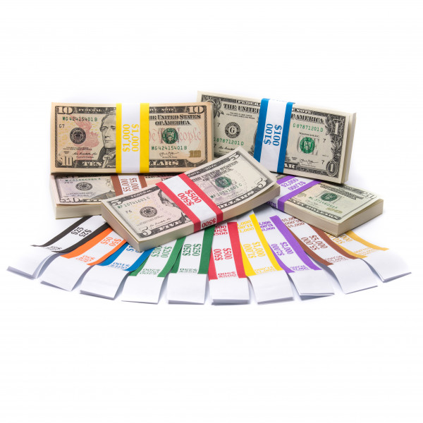 Currency Band Barred ABA Complete Set 1000ct  (100 of each denomination)