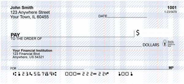 Plaid Personal Checks