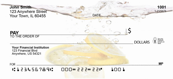 Splashing Fruit Personal Checks
