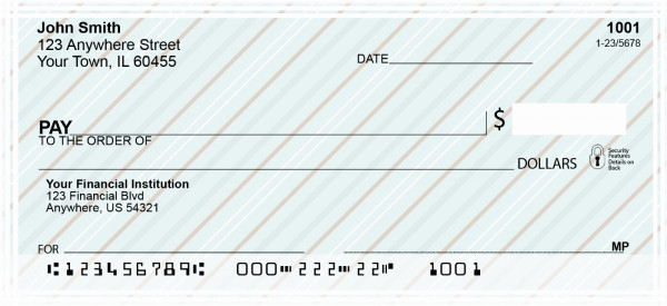 Pretty Stripes Personal Checks