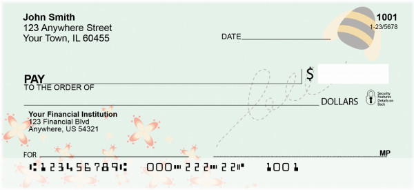 Bees and Flowers Personal Checks