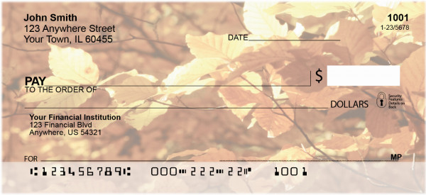 Foliage of the Seasons Personal Checks