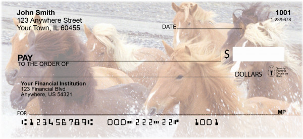 Wild Horses Personal Checks