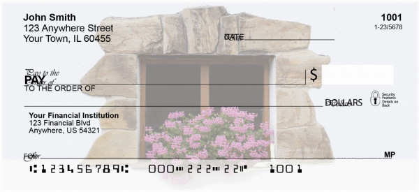 Window Flowers Personal Checks