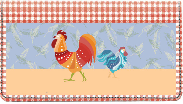 Country Rooster Leather Cover