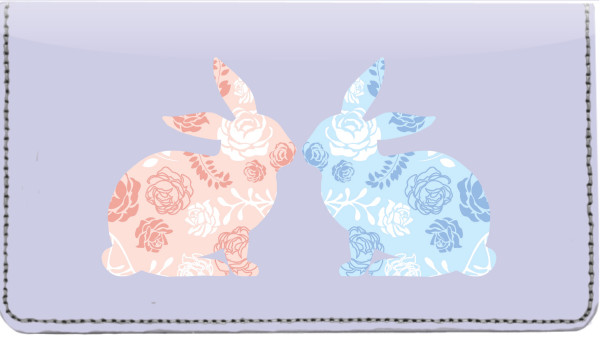 Blooms and Bunnies Leather Cover