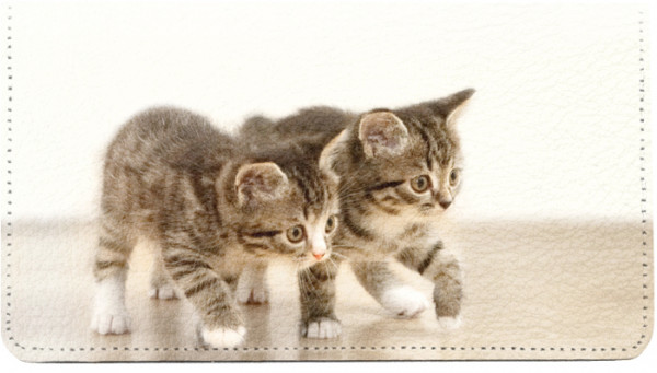 Cute Kittens Leather Cover
