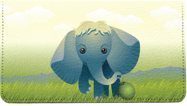 Baby Animals Elephant Leather Cover