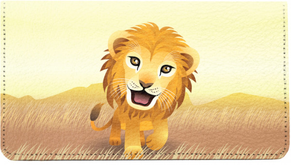 Baby Animals Lion Leather Cover