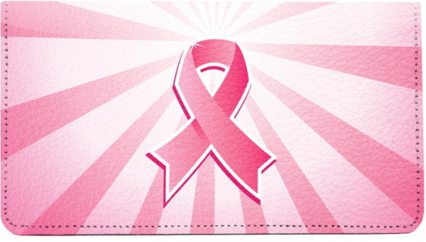 Pink Ribbon Leather Cover