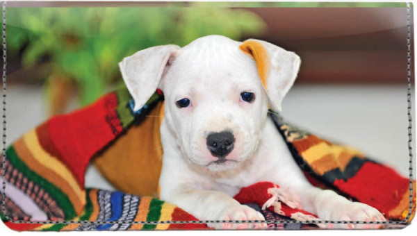 Pit Bull Pups Leather Cover