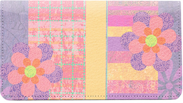 Fun Flowers Leather Cover