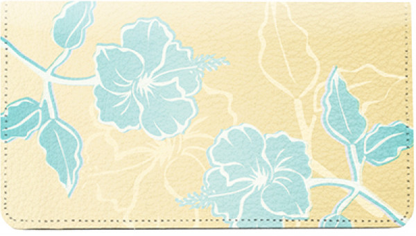Stylistic Flowers Leather Cover