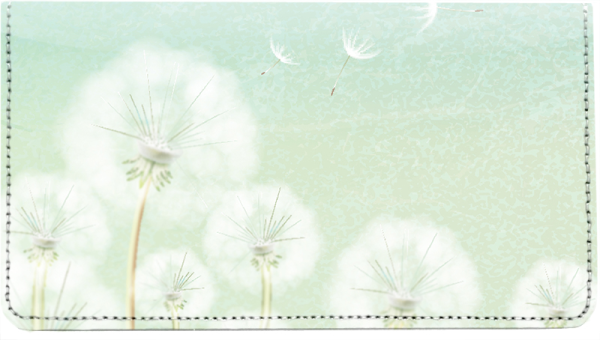 Whimsical Dandelion Leather Cover