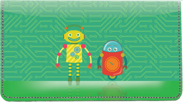 Robot Friends Leather Cover