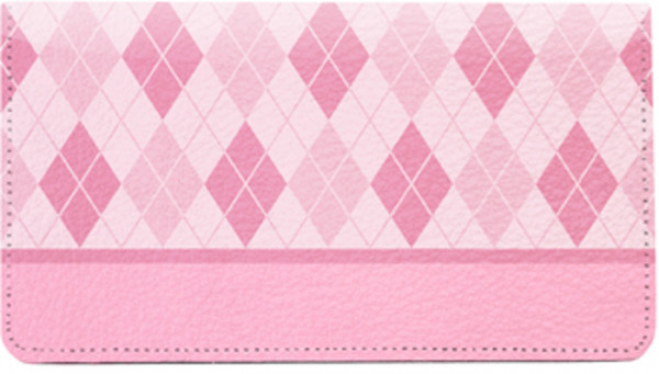 Argyle Pink Leather Cover