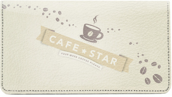 Cafe Leather Checkbook Cover