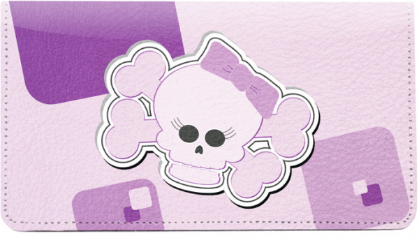 Girly Skulls Leather Cover