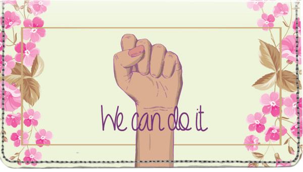 We Can Do It Leather Cover