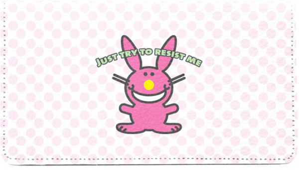 It's Happy Bunny Girly Leather Cover
