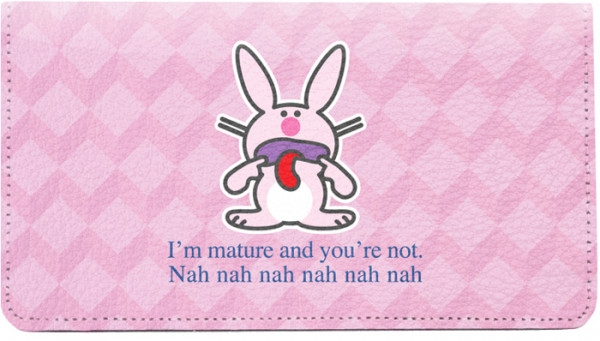 It's Happy Bunny Insults Leather Cover