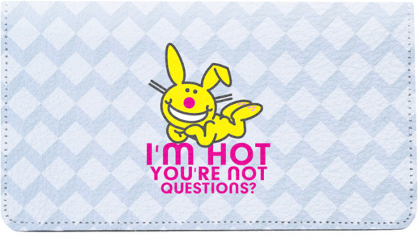 It's Happy Bunny Girly Leather Cover