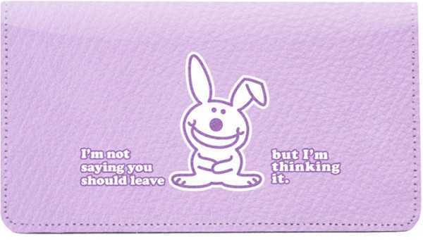 It's Happy Bunny Insults 3 Leather Cover