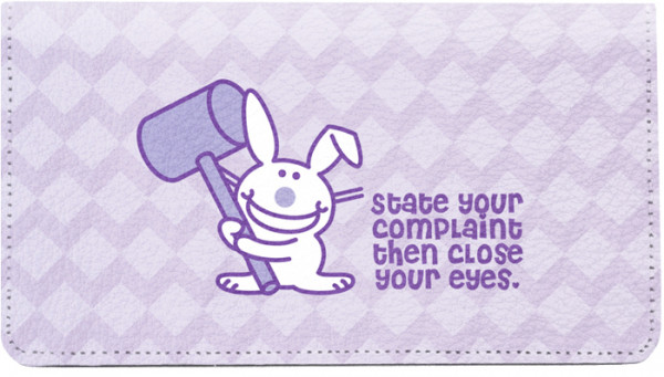 It's Happy Bunny Insults 4 Leather Cover