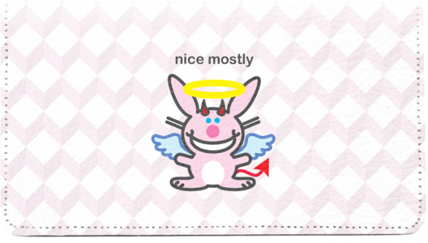 It's Happy Bunny Nice Mostly Checkbook 2