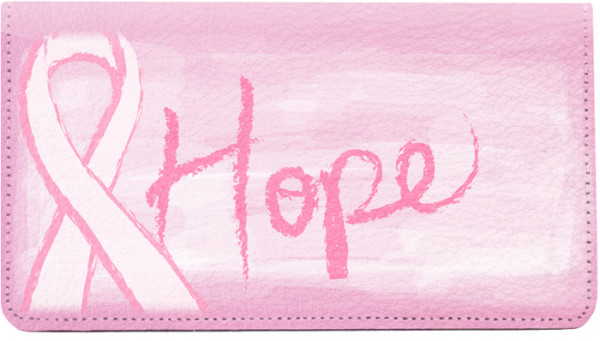 Pink Ribbons Leather Cover