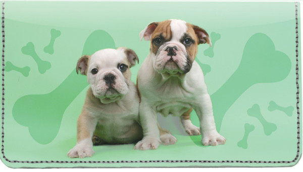 Bulldog Pups Keith Kimberlin Leather Cover