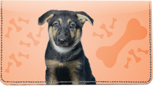German Shepherd Pups Keith Kimberlin Leather Cover