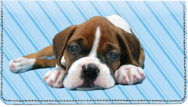 Boxer Pups Keith Kimberlin Leather Cover
