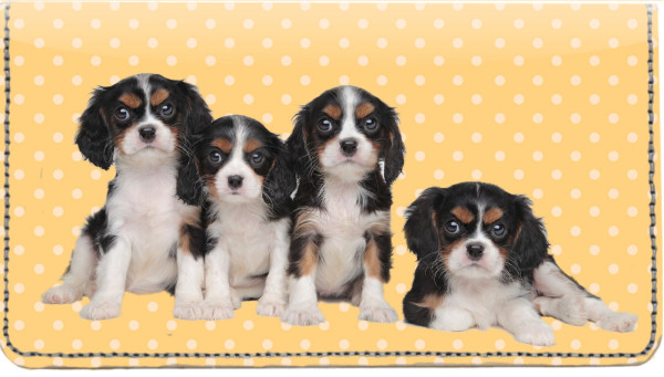 Cavalier Pups Keith Kimberlin Leather Cover