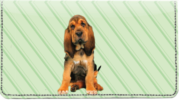 Bloodhound Pups Keith Kimberlin Leather Cover