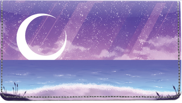 Celestial Moons Leather Cover