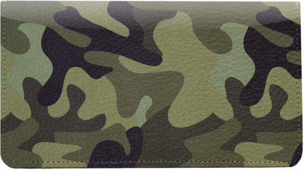 Camouflage Browns and Golds Leather Cover