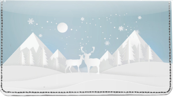 Silent Snowscapes Leather Cover