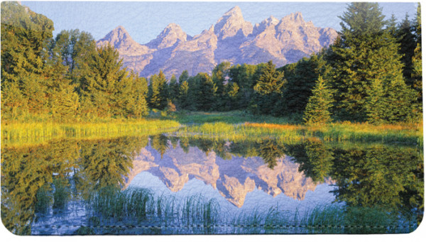Pristine Mountain Lakes Leather Cover