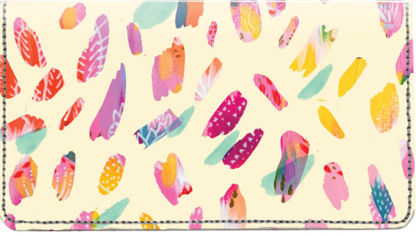 Abstract Feathers EttaVee Leather Cover