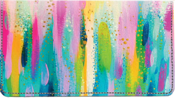 Colorful Brush Strokes EttaVee Leather Cover
