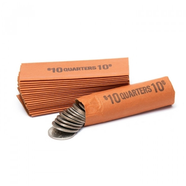 Flat Colored Quarter Coin Wrappers