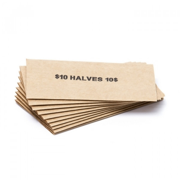 Flat Colored Half Dollar Coin Wrappers