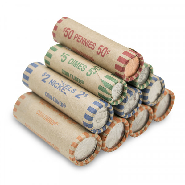 160 Assorted Preformed Coin Wrappers