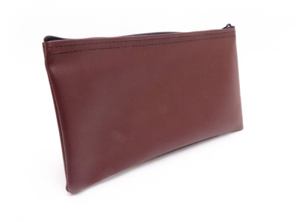 Burgundy Zipper Bank Bag, 5.5\