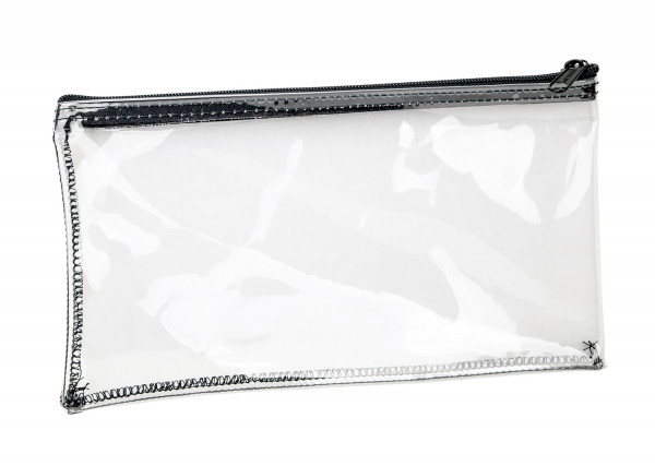 Clear Zipper Bank Bag, 5.5\" X 10.5\"""