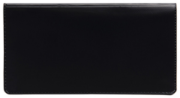 Black Vinyl Side Tear Checkbook Cover